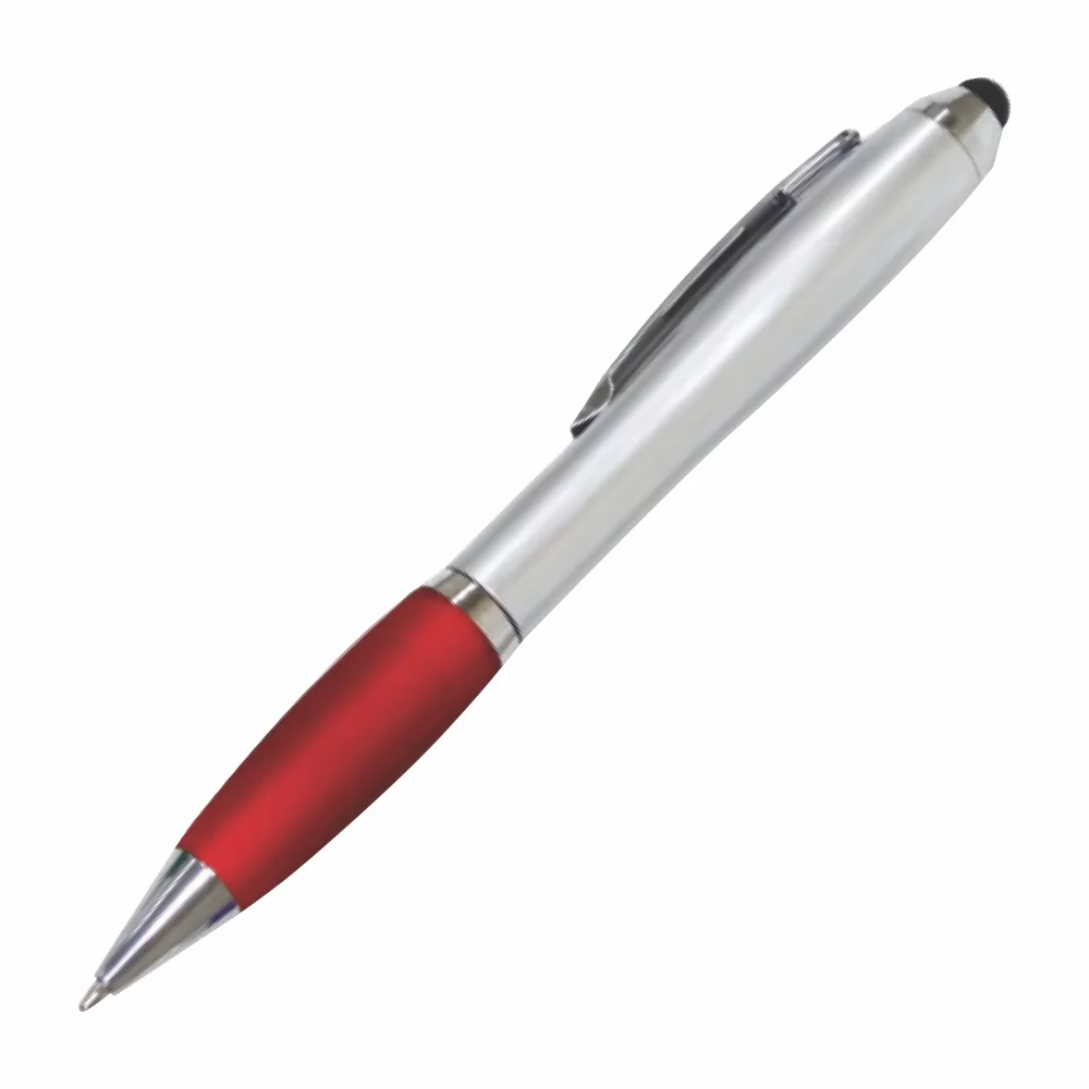 Stylo à bille à action tournante en plastique Sudbury avec stylet (3-5 jours)