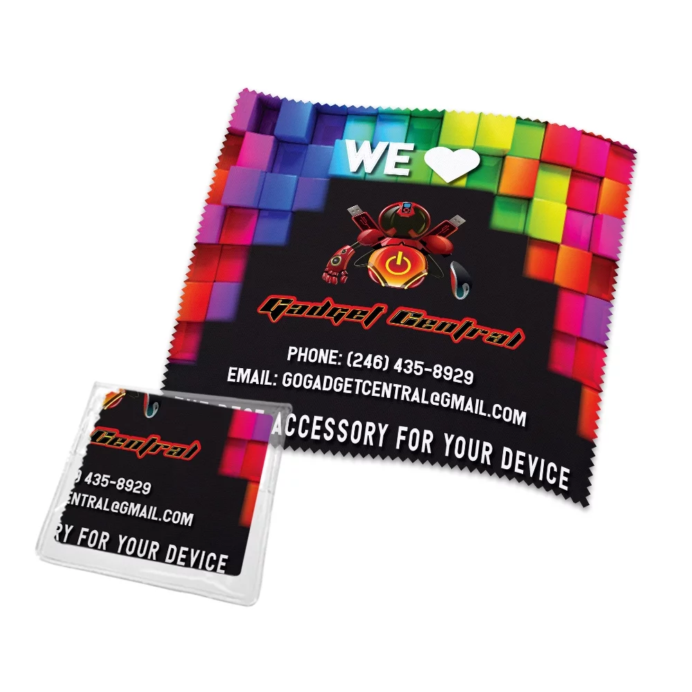 Microfiber Cleaning Cloth w/Dye Sublimation (4"x 4")