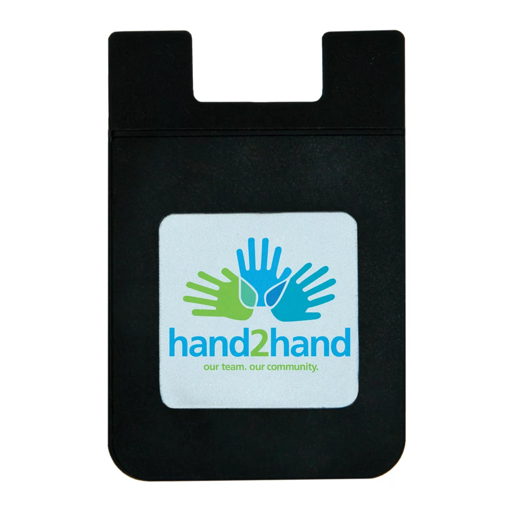 Porte-cartes de téléphone portable en silicone carré DiGi-Mates™