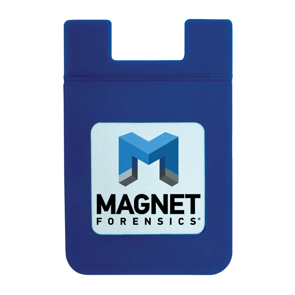 DiGi-Mates™ Square Silicone Cell Phone Back Pak Card Holder