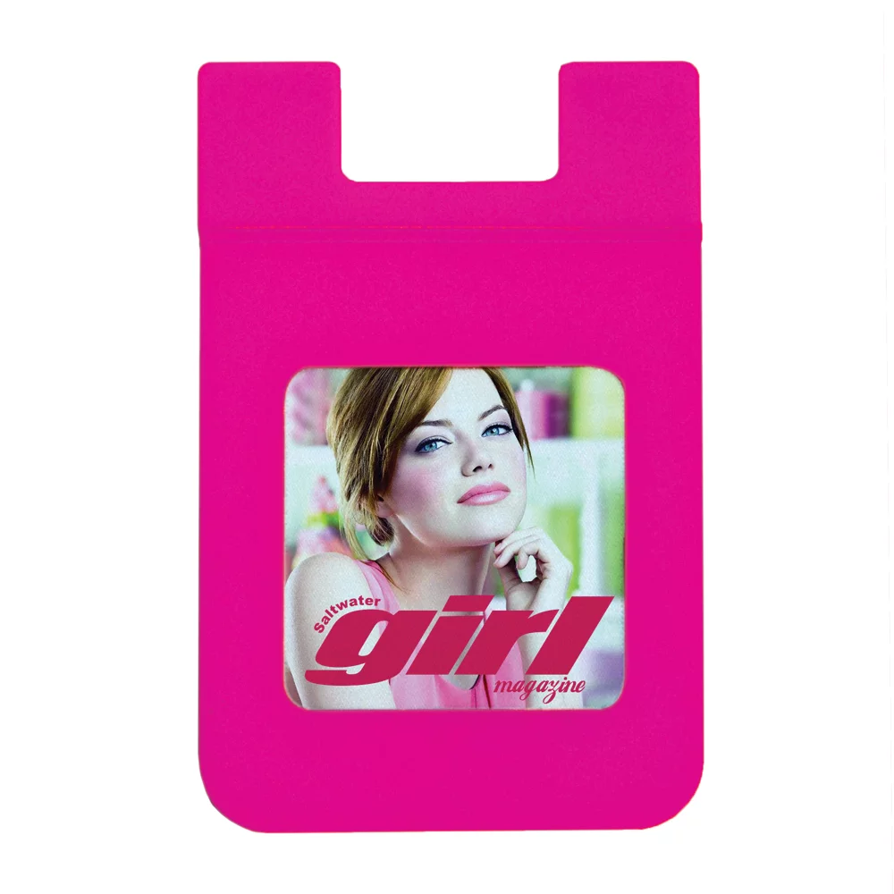 Porte-cartes de téléphone portable en silicone carré DiGi-Mates™