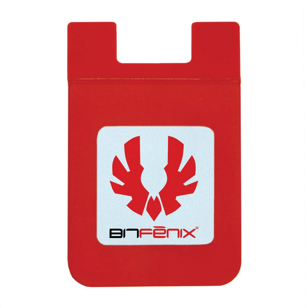 DiGi-Mates™ Square Silicone Cell Phone Back Pak Card Holder