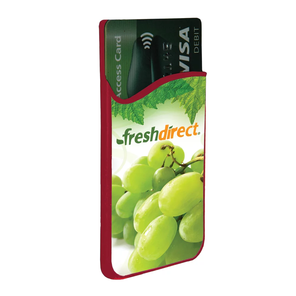 DiGi-Mates™ Sublimated Silicone Cell Phone Back Pak Card Holder