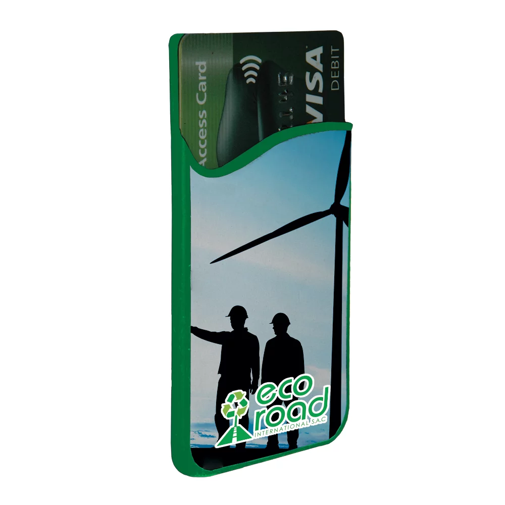 DiGi-Mates™ Sublimated Silicone Cell Phone Back Pak Card Holder