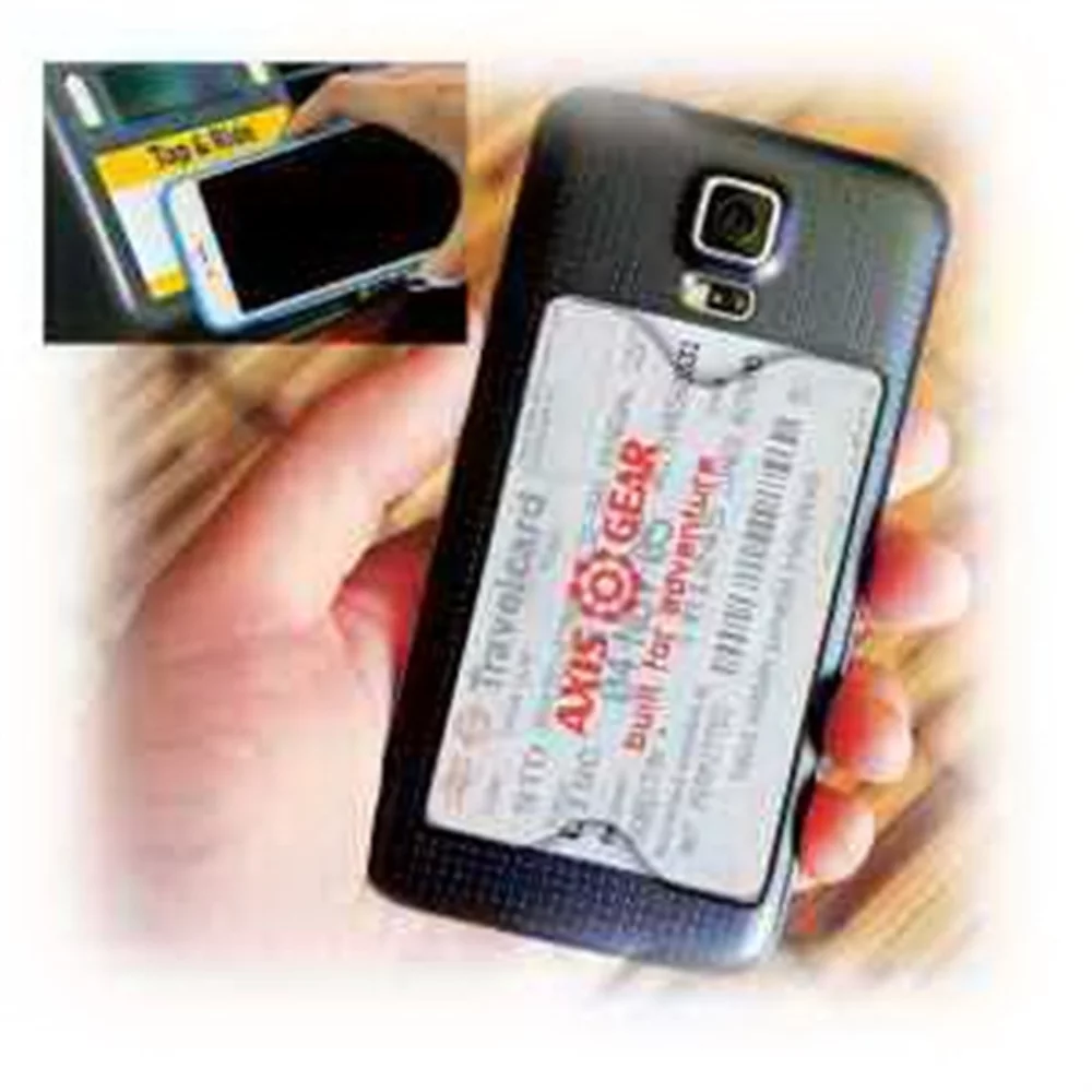 DiGi-Mates™ Clear Cell Phone Back Pak Card Holder