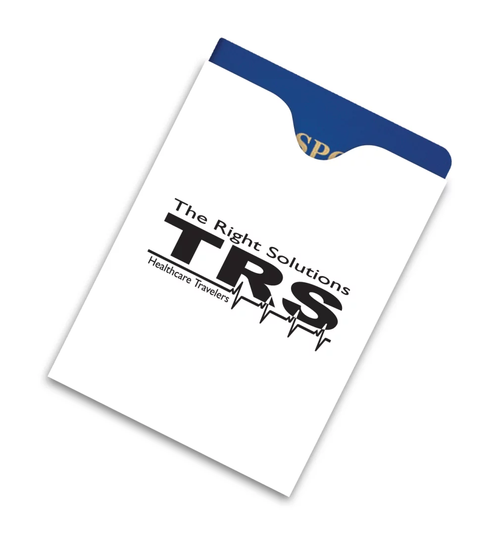 Pad Printed ID Shield RFID Passport Sleeve