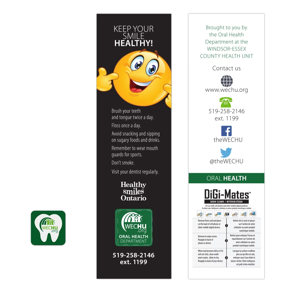 DiGi-Mates™ Bookmark w/Mobile Screen Cleaner