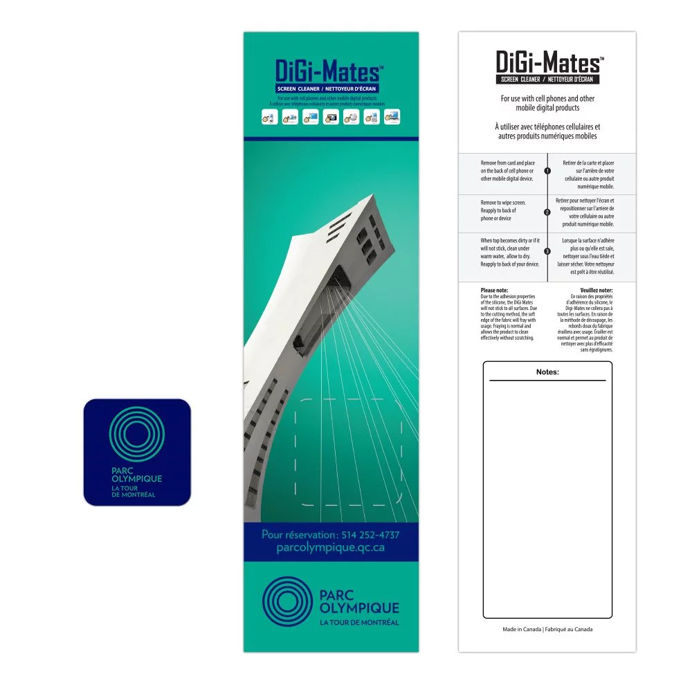 DiGi-Mates™ Bookmark w/Mobile Screen Cleaner