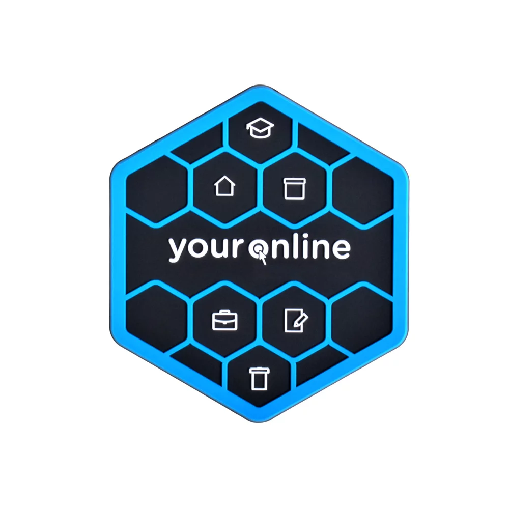 Sous-verres en PVC de forme personnalisée en 2D