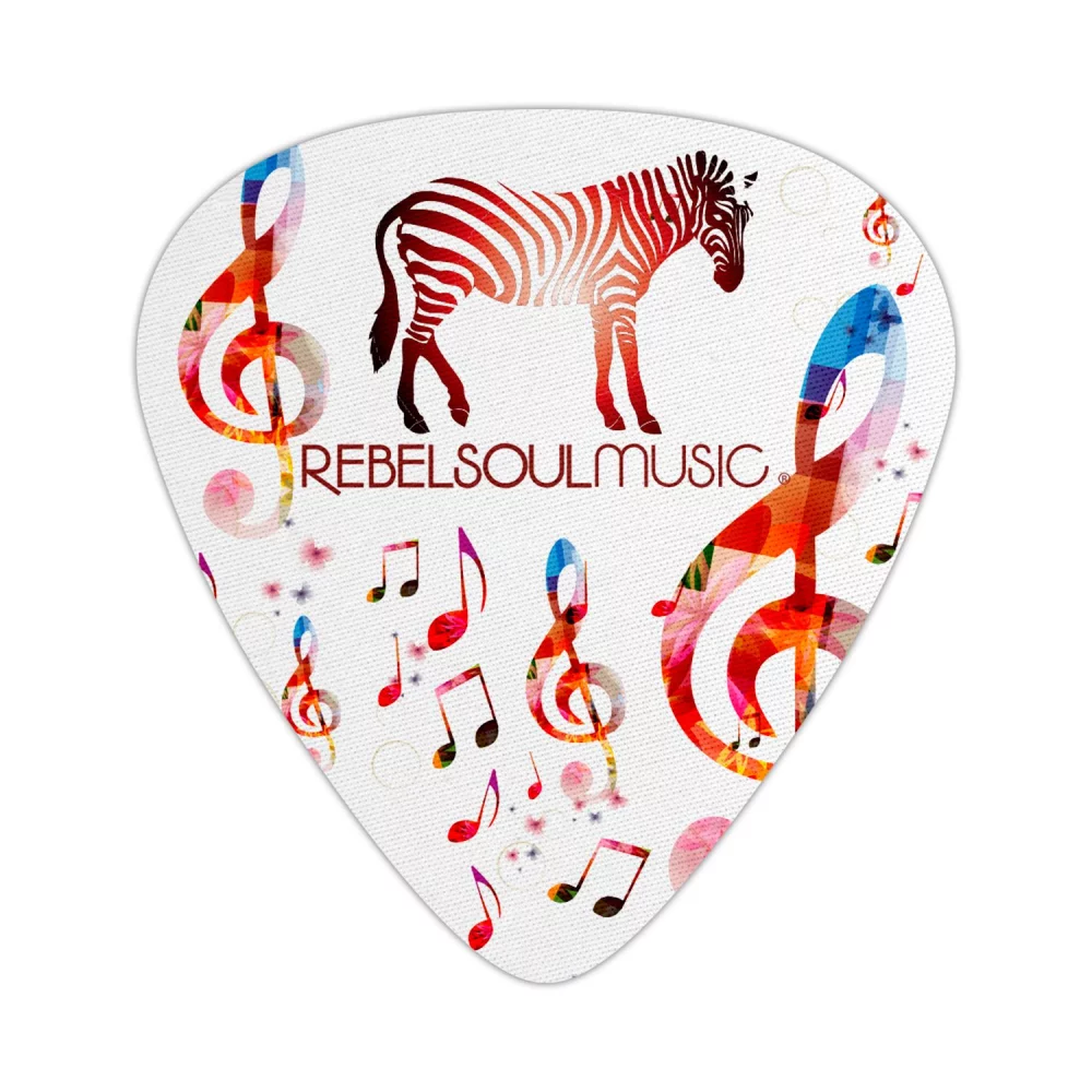 Sous-verres en forme de médiators de guitare unique