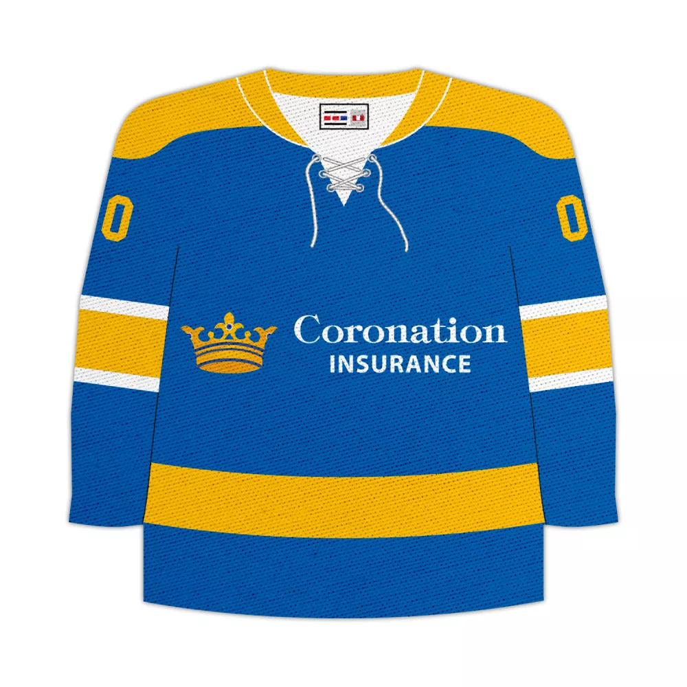 Sous-verres en forme de maillot de hockey unique