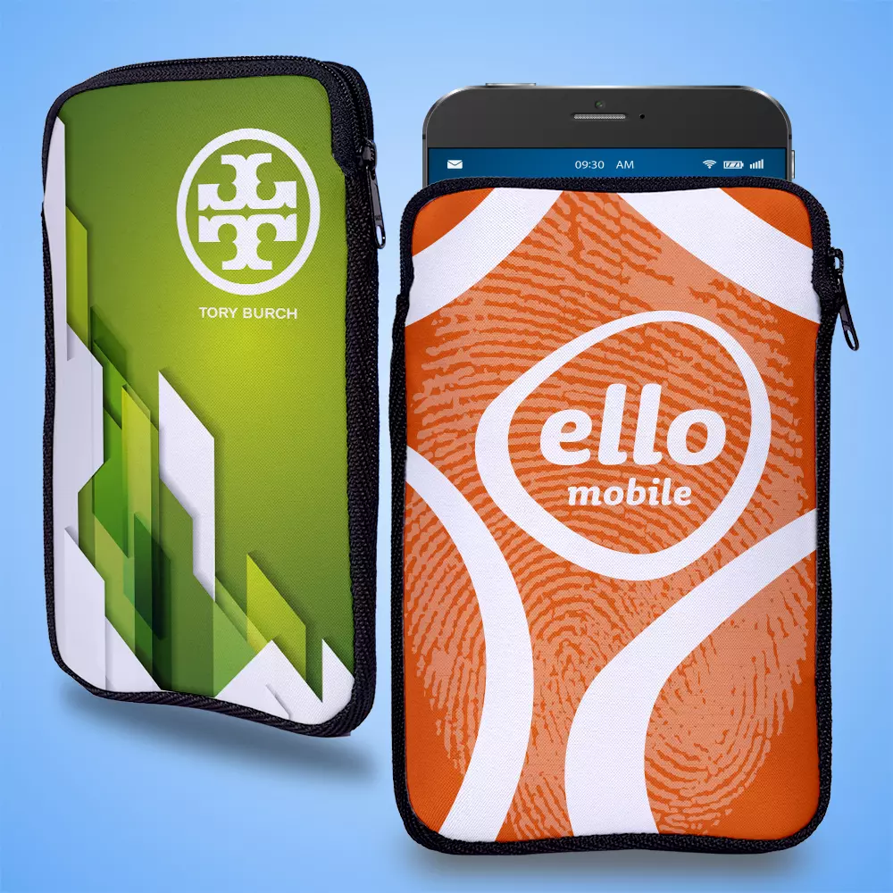 Étui à fermeture éclair pour téléphone portable