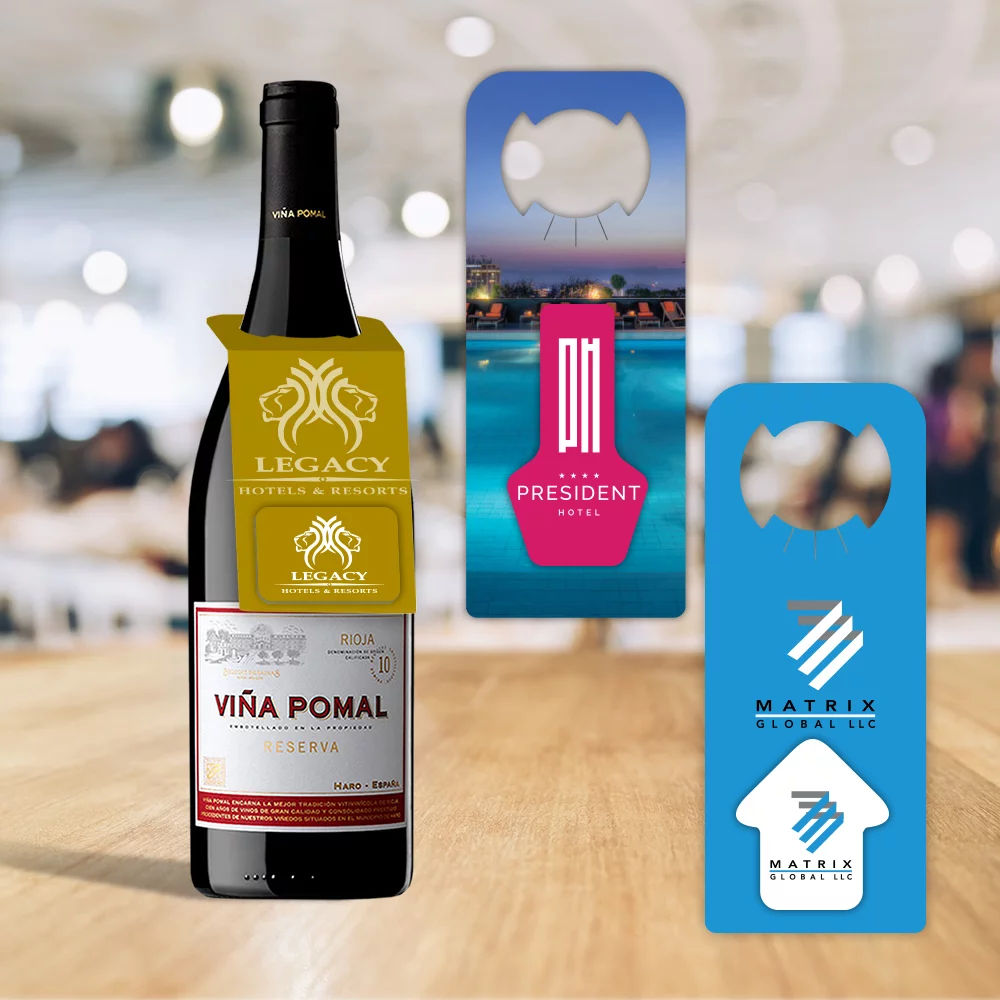 Carte accroche-bouteille DiGi-Mates™