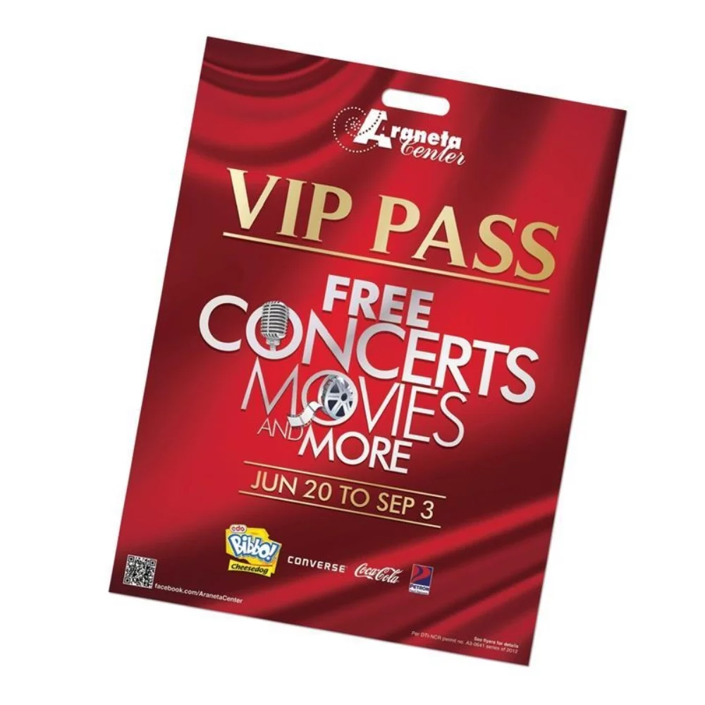 Carte d'événement laminée