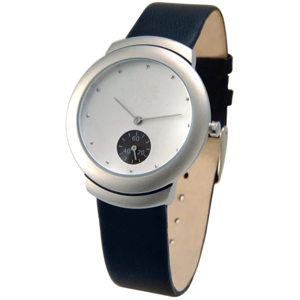 Matsuda Sub-Dial - Cuir (Argent/Titane)