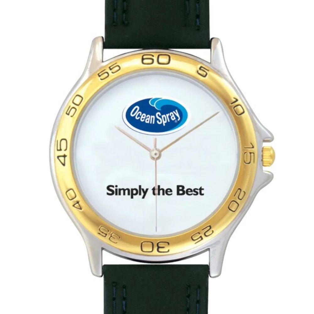 Montre pour homme de l'équipe Matsuda avec bordure dorée
