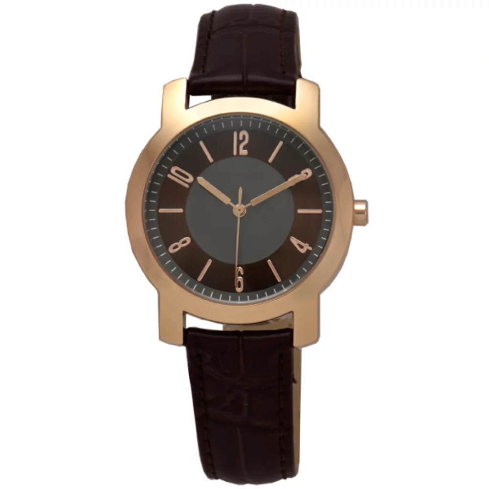 Montre Matsuda Concord en or rose (marron, marron - pour hommes)