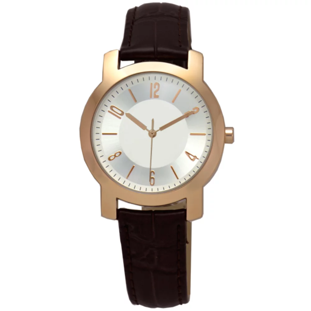Montre Matsuda Concord en or rose (argent, marron - pour homme)