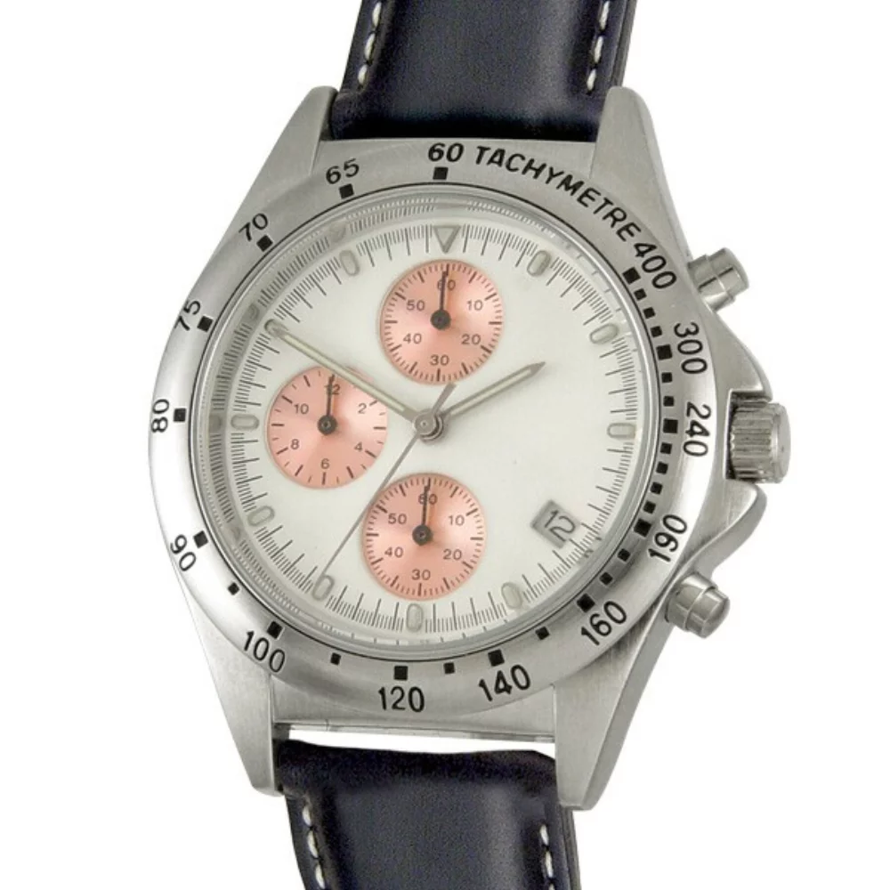Montre unisexe Matsuda avec tachymètre et bracelet en cuir