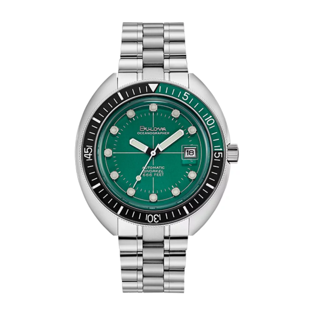 Bulova 96B322 Devil Diver - Green & Silver
