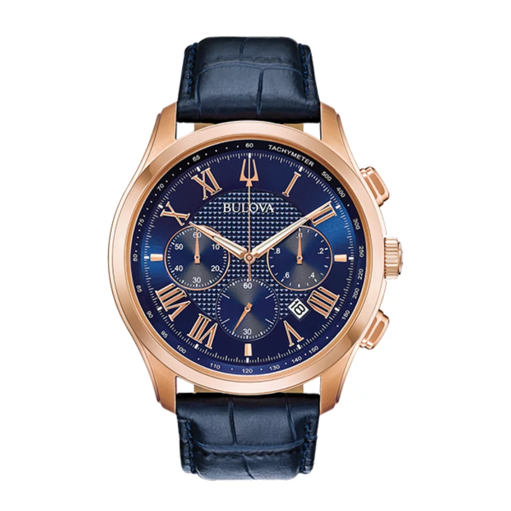 Bulova 97B170 Wilton - Bleu & Or Rose