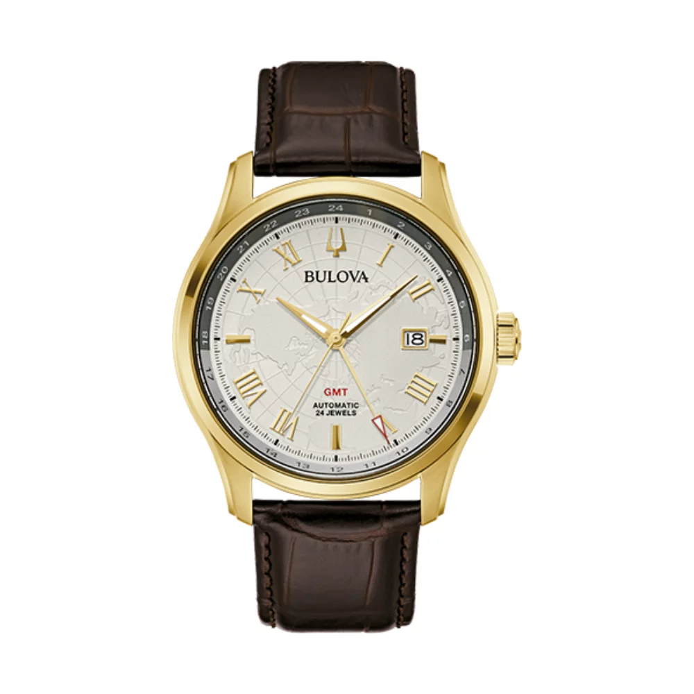 Bulova 97B210 Wilton - Brown & Gold
