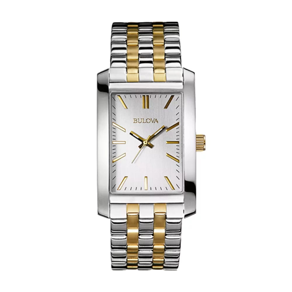 Bulova 98A137 TFX Pair Collection Men Watch - Silver and Gold