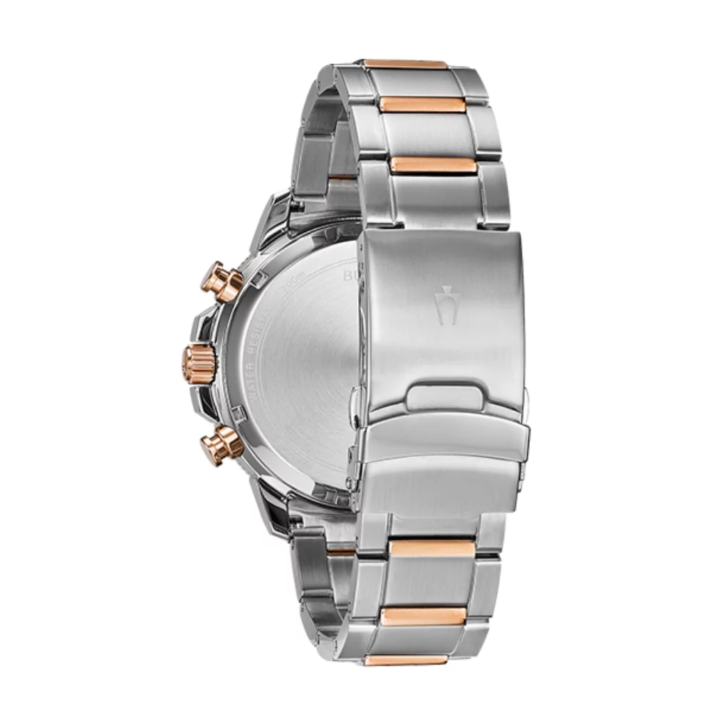 Bulova 98B301 Marine Star - Silver, Blue & Rose Gold