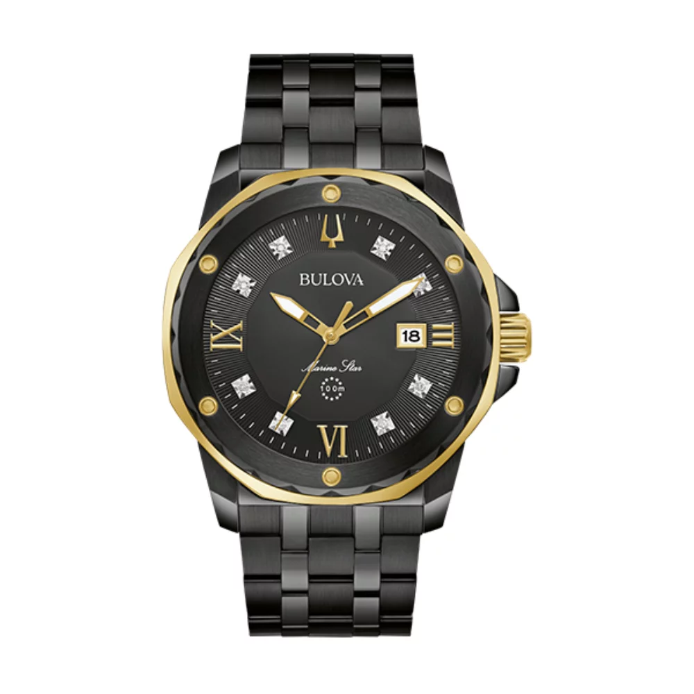 Bulova 98D176 Marine Star - Black & Gold