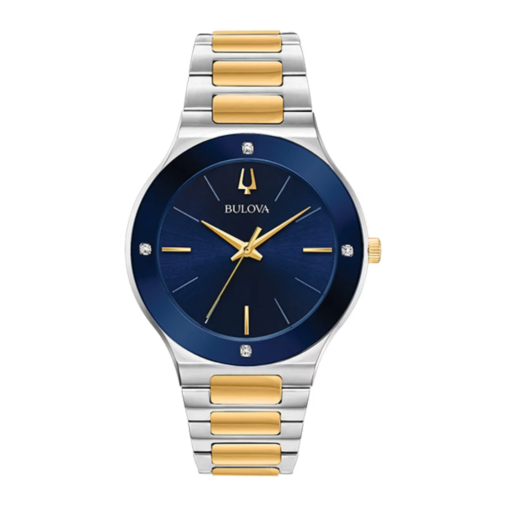 Bulova 98E117 FUTURO - Argent, Bleu & Or