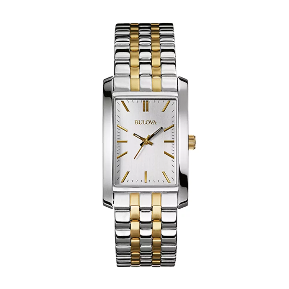 Bulova 98L202 TFX Pair Collection Ladies Watch - Silver and Gold