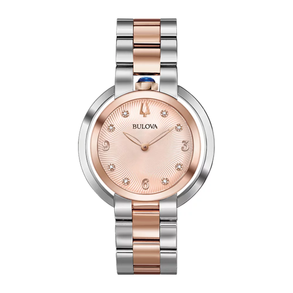 Bulova 98P174 RUBAIYAT - Rose Gold & Silver