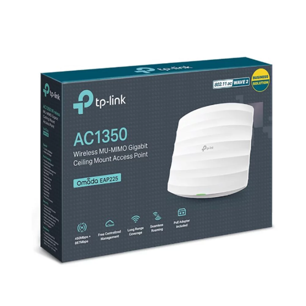 Point d'accès au plafond sans fil Gigabit MU-MIMO TP-Link AC1350