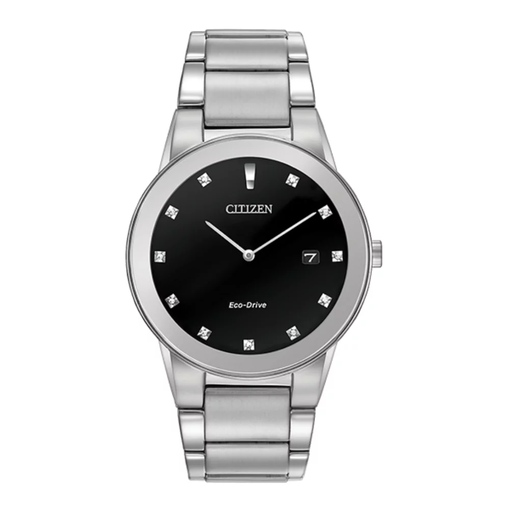 Montre Citizen Axiom Diamond - Argent & Noir