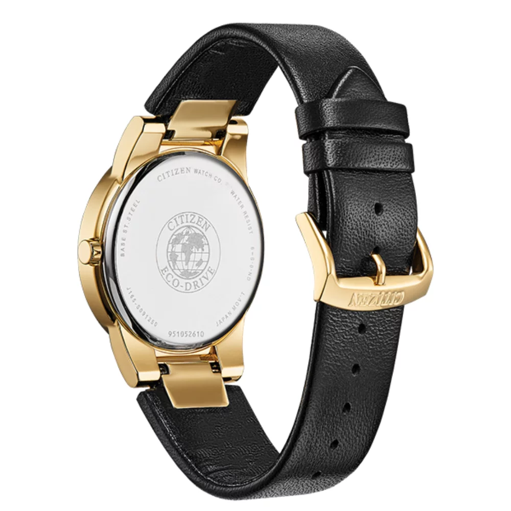 Citizen Watch Axiom - Gold & Black Leather Strap