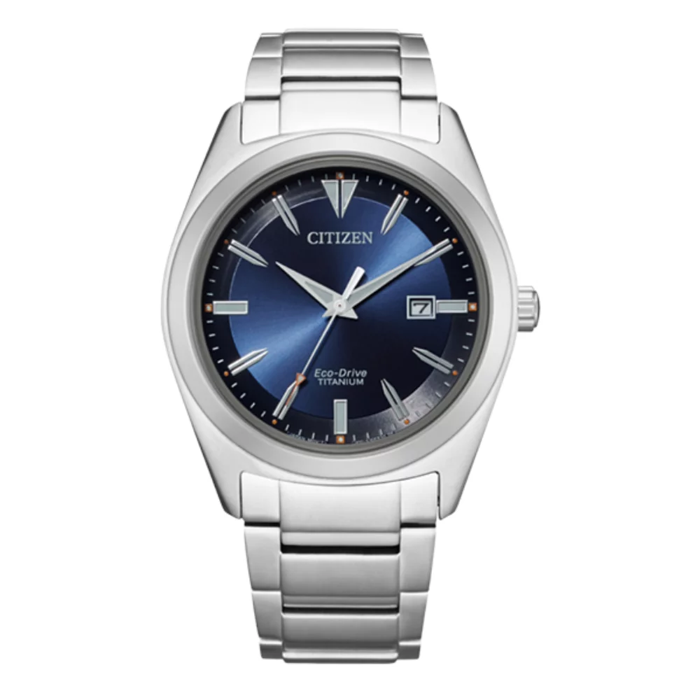 Montre Citizen Super Titanium - Argent & Bleu