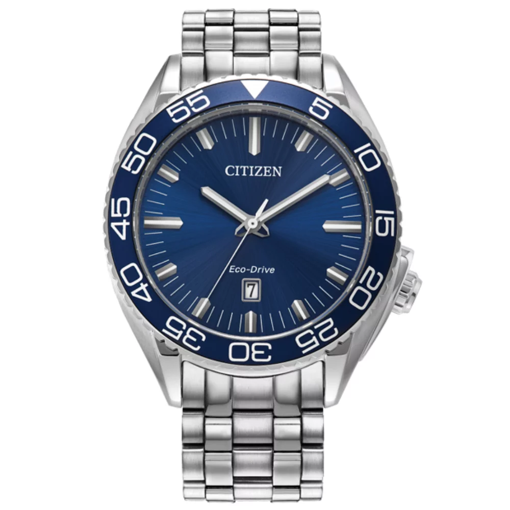 Montre Citizen Sport - Argent & Bleu