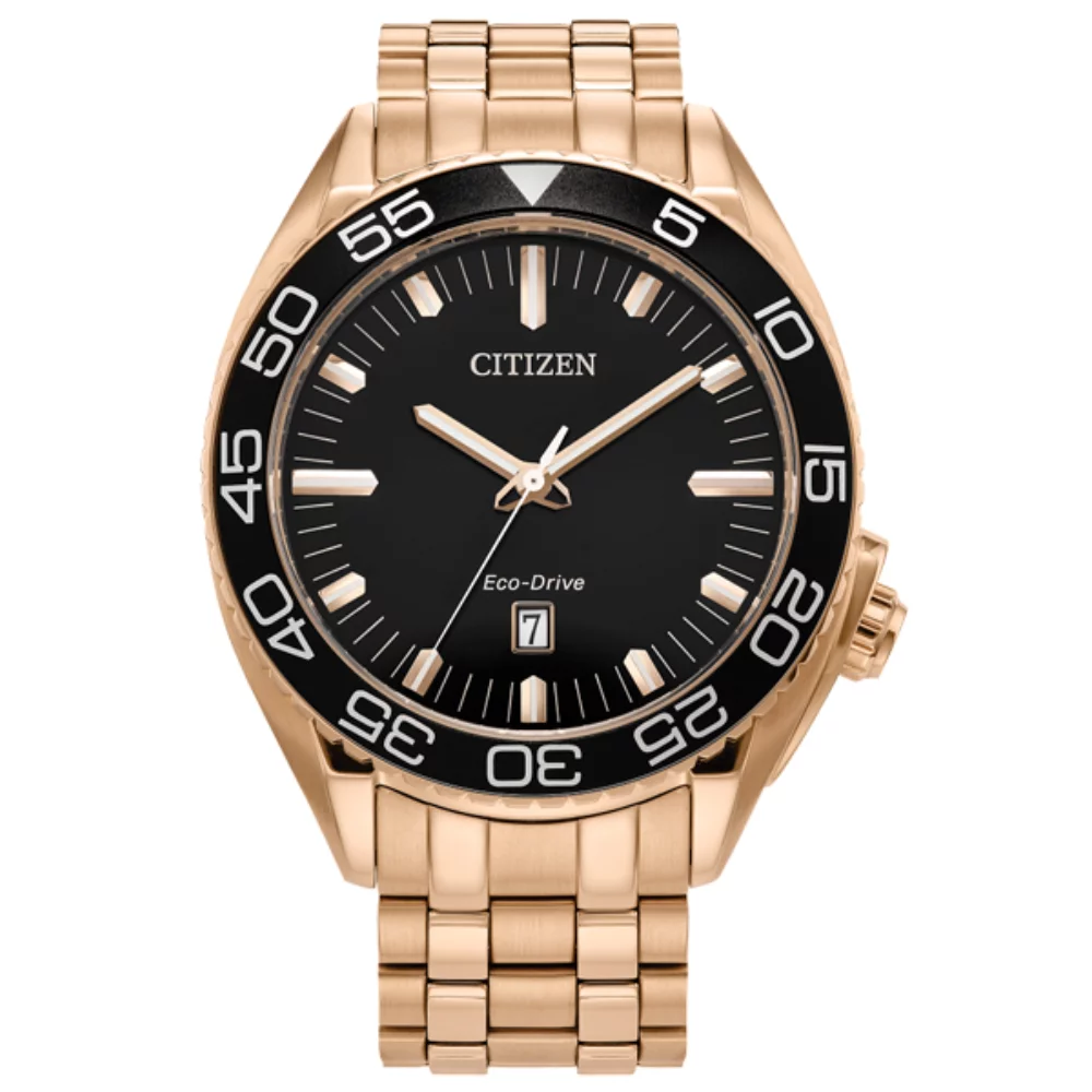 Montre de sport Citizen - Or rose et noir