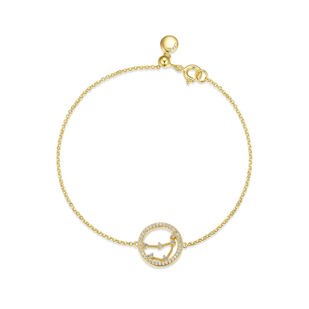 Diamondlite Cubic Zirconia Zodiac collection "Capricorn" constellation - Gold