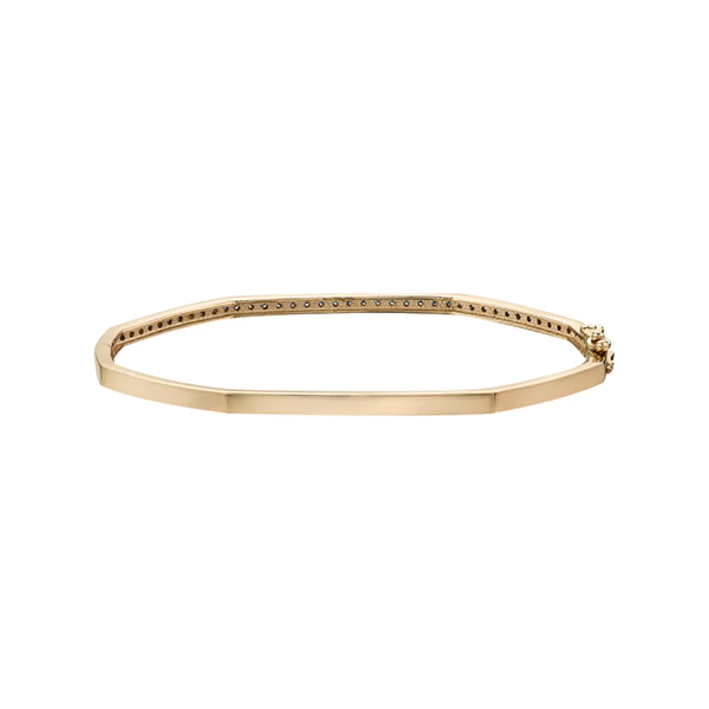 Diamond Bangle in 10K Gold (0.15 CT. T.W.) - Gold