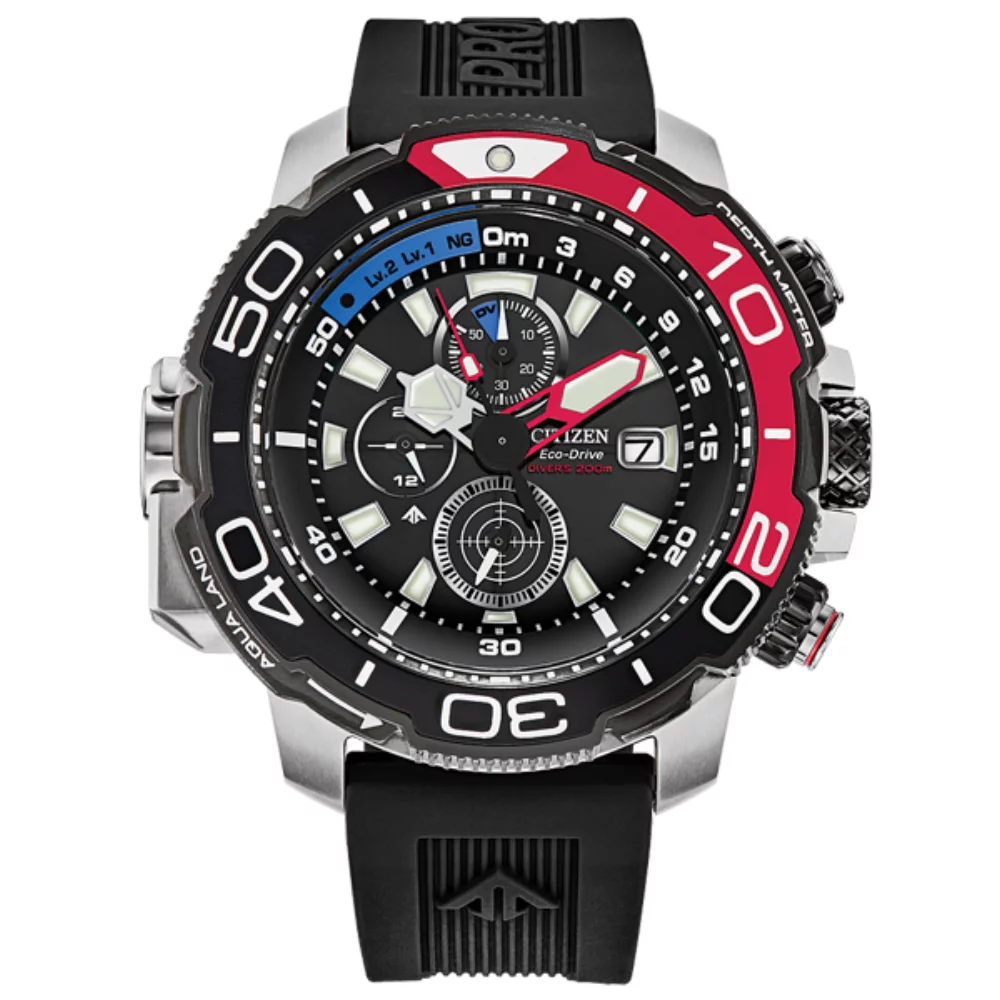 Montre Citizen Promaster Aqualand - Noir et Rouge