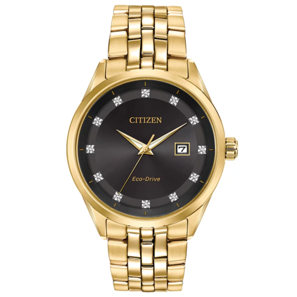 Montre Citizen Corso - Or & Accent de diamant noir