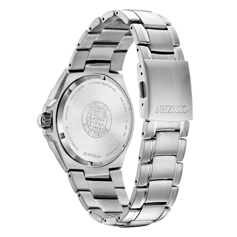 Montre Citizen Super Titanium - Argent & Bleu