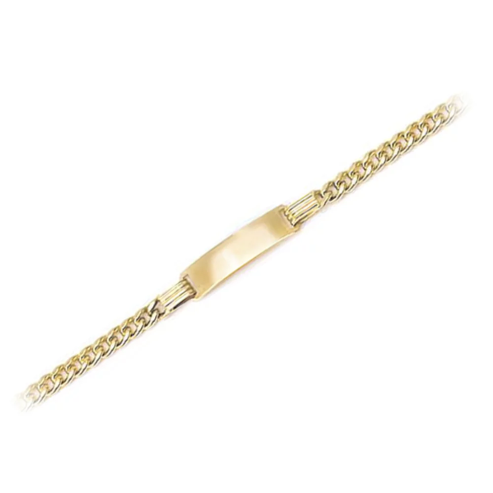 6" 14K Yellow Gold Link ID Bracelets - 3.3gm