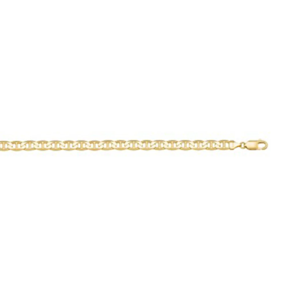 14K Gold Flat Anchor 7" Bracelet - 2.0 gm