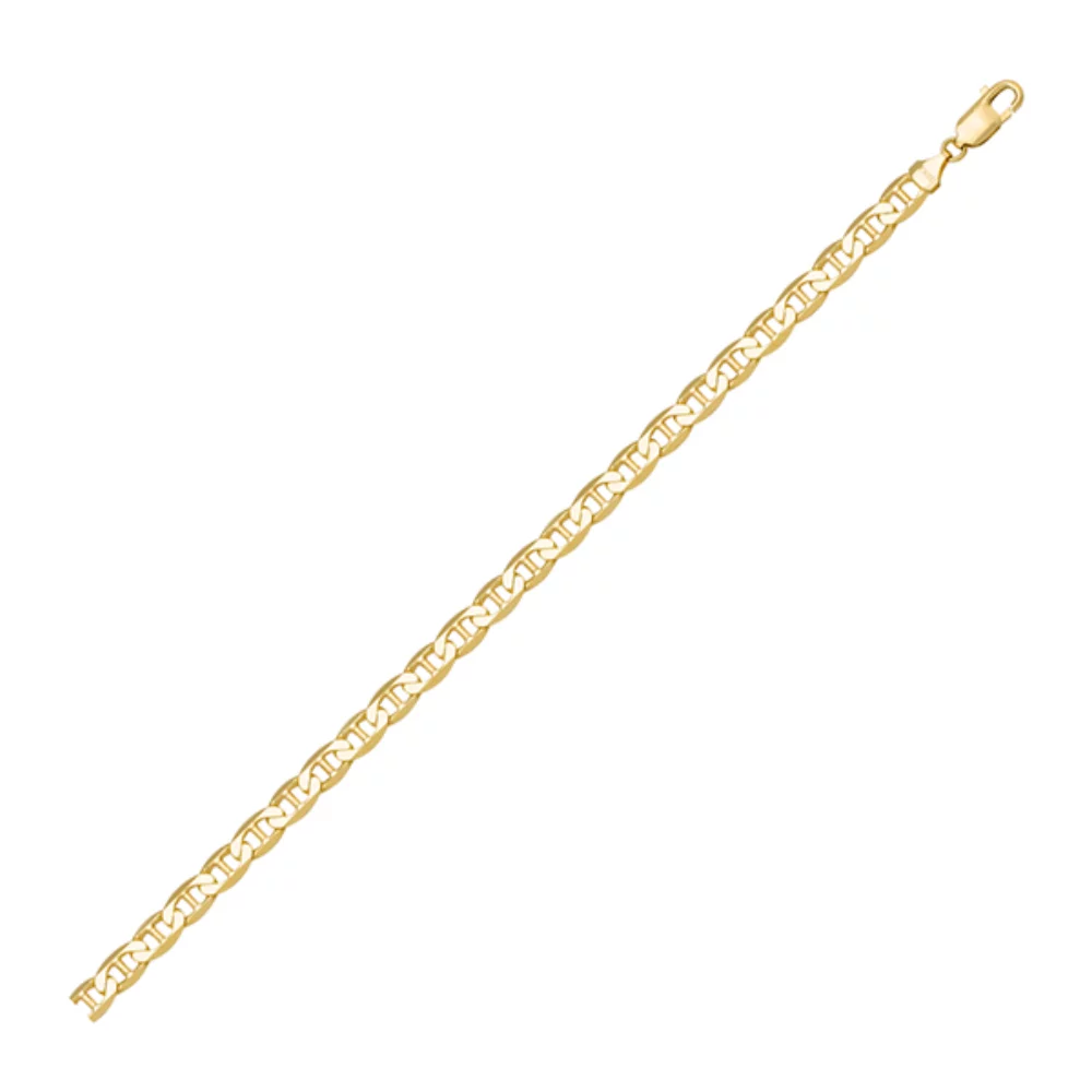 7" 18K Gold Flat Anchor Bracelets - 3.1 gm