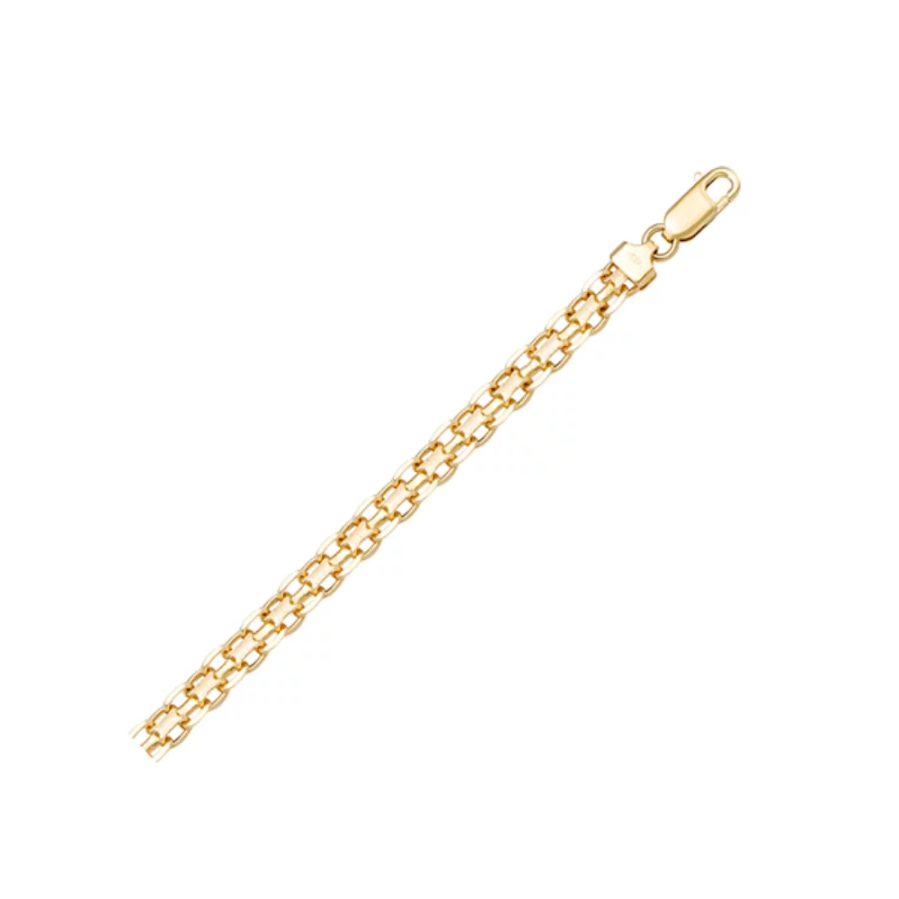 7" 18K Gold Bismark Bracelets - 2.7 gm