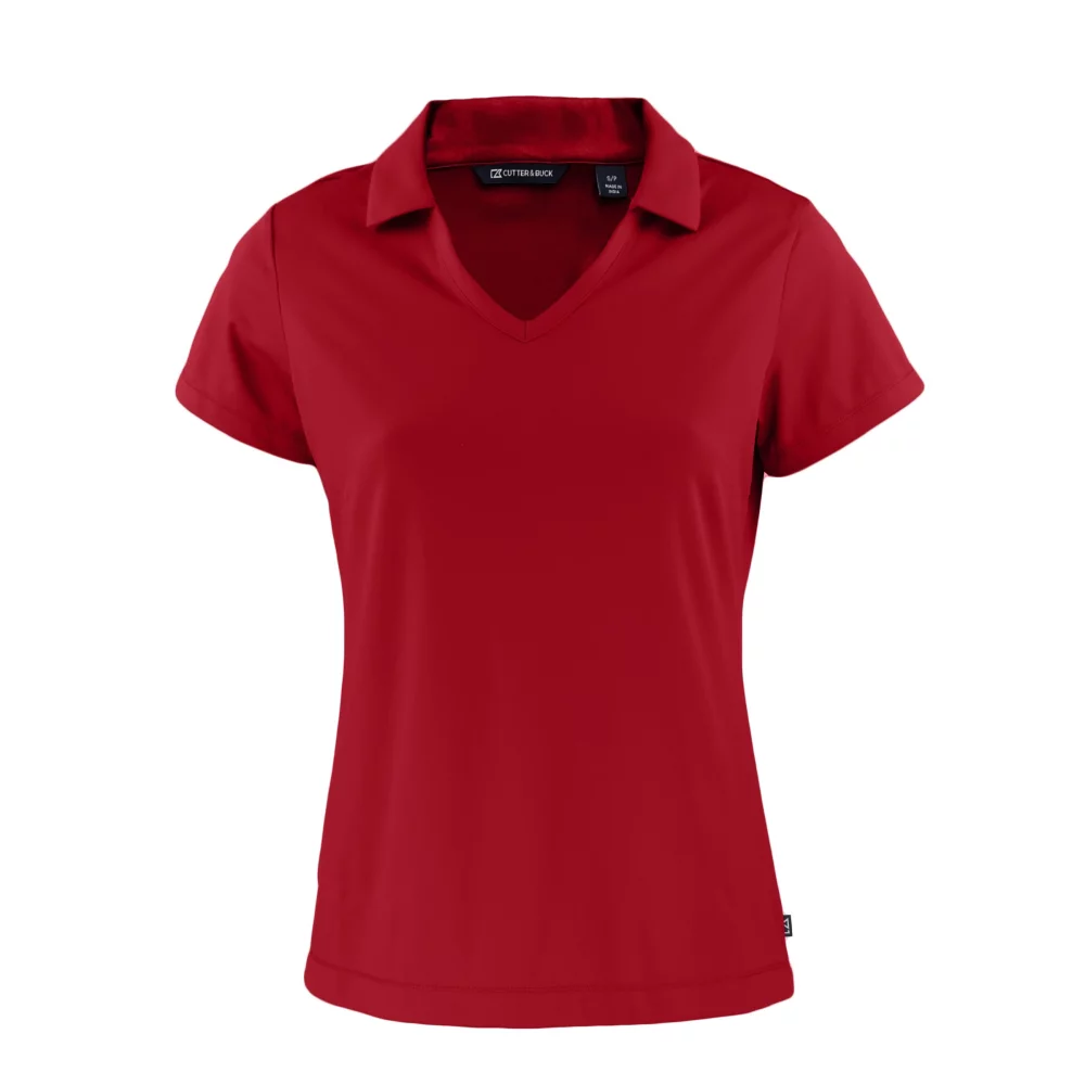 Polo col en V pour femmes Cutter & Buck Daybreak Eco Recycled