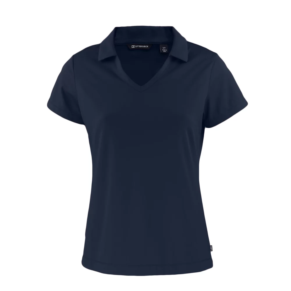 Polo col en V pour femmes Cutter & Buck Daybreak Eco Recycled
