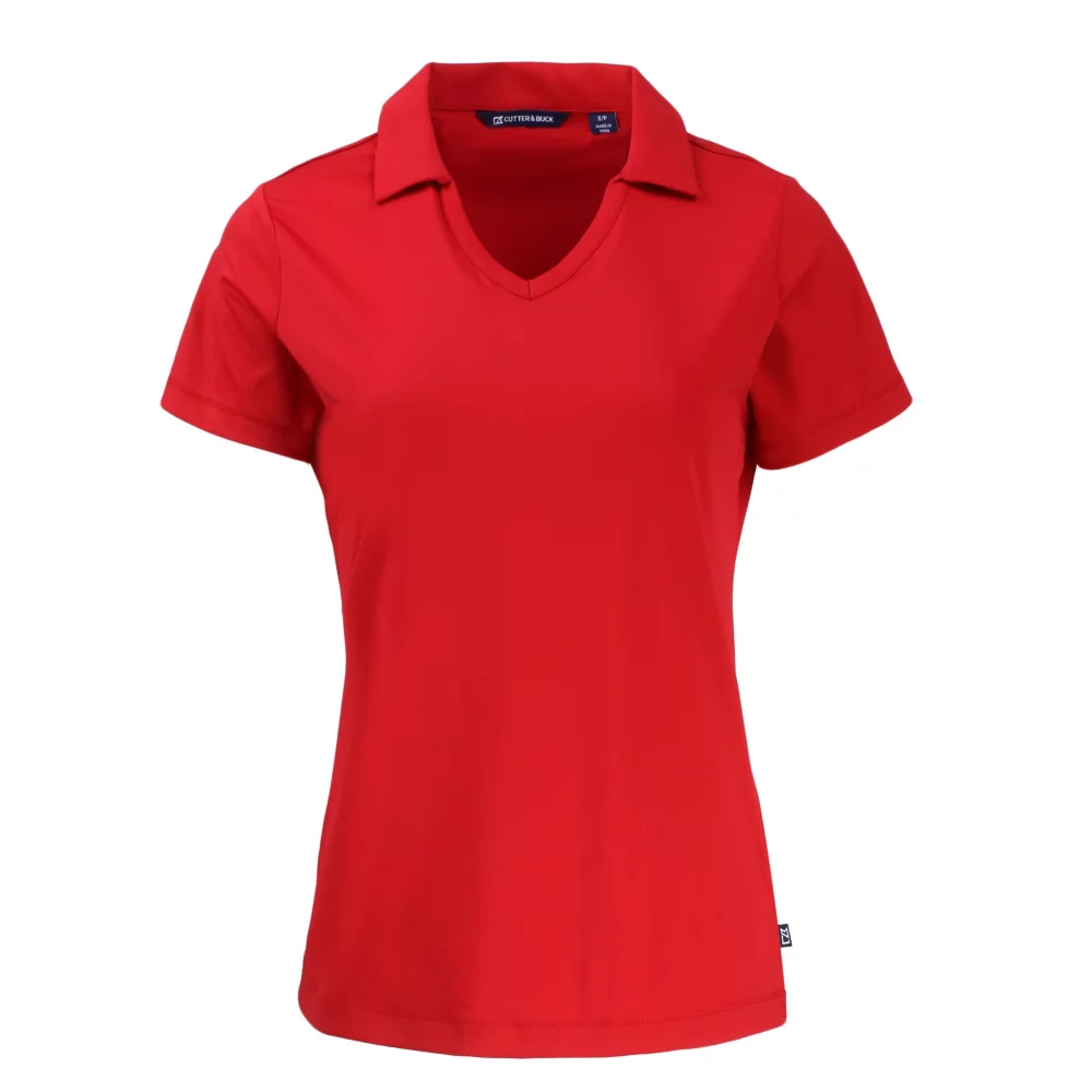 Polo col en V pour femmes Cutter & Buck Daybreak Eco Recycled